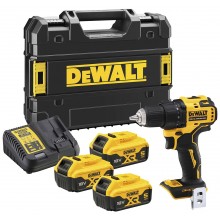Příslušenství k DeWALT DCD708P3T Aku Bezuhlíková vrtačka (65Nm/18V/3x5Ah) kufr Tstak