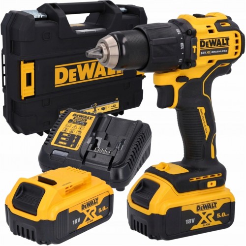 DeWALT DCD709P2T Aku příklepový vrtací šroubovák 65Nm (18V/ 2x5,0Ah) v kufru Tstak DeWALT DCD709P2T Aku příklepový vrtací šroubovák 65Nm (18V/ 2x5,0Ah) v kufru Tstak