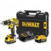 DeWALT DCD791P2 Aku bezuhlíková vrtačka (70Nm/18V/2x5,0Ah) Tstak