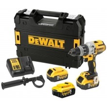 DeWALT DCD996P3 Aku bezuhlíková vŕtačka s příklepem XR (95Nm/18V/3x5,0Ah) kufr Tstak