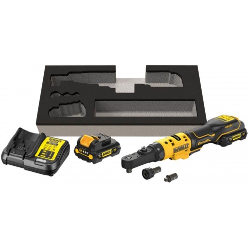 DeWALT DCF500L2G Aku ráčna s 1/4’’+ 3/8” čtvercovou výměnnou hlavou (12V/2x3,0Ah) DeWALT DCF500L2G Aku ráčna s 1/4’’+ 3/8” čtvercovou výměnnou hlavou (12V/2x3,0Ah)