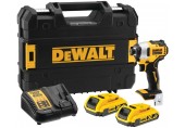 DeWALT DCF809D2T Aku rázový utahovák 1/4" /190Nm XR (18V/2x2,0Ah) kufr Tstak