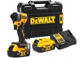 DeWALT DCF850P2T Aku rázový utahovák 1/4" (205Nm/18V/2x5,0Ah) kufr Tstak