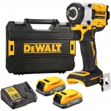 Příslušenství k DeWALT DCF921E2T Aku rázový utahovák 1/2" (406 Nm/18V/2x1,7Ah PowerStack) kufr Tstak