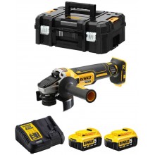 DeWALT DCG405P2 Aku úhlová bruska 125mm, XR (18V/2x5,0Ah) kufr Tstak