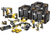 DeWALT DCK1012P4T Sada 10ks nářadí s bezuhlíkovým motorem (18V/4x5Ah + 3x Tsak)