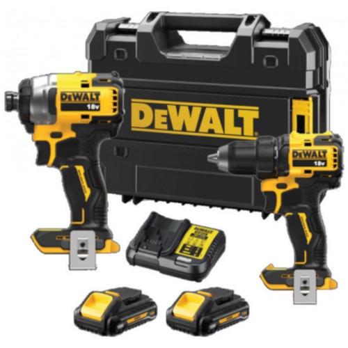 DeWALT DCK2062P2T Kombo sada Příklepový šroubovák (DCD709) + Rázový utahovák (DCF809) (18V/2x 5.0Ah) + nabíječka DCB115 + kufr Tstak DeWALT DCK2062P2T Kombo sada Příklepový šroubovák (DCD709) + Rázový utahovák (DCF809) (18V/2x 5.0Ah) + nabíječka DCB115 + kufr Tstak