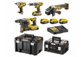 DeWALT DCK428P3T Aku sada nářadí (DCD796+DCH273+DCG405+DCF894+3x 18V/5,0Ah)2xTstak