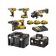 DeWALT DCK428P3T Aku sada nářadí (DCD796+DCH273+DCG405+DCF894+3x 18V/5,0Ah)2xTstak