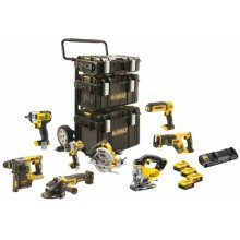 DeWALT DCK854P4 kombo sada (DCL050,DCS331,DCS367,DCS570,DCH273,DCF880,DCG405,DCD996,4 xDCB184,DCB115)