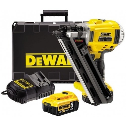 VÝPRODEJ DeWALT DCN692P2 Aku hřebíkovačka 90 mm XR (18V/2x5,0Ah) Kufr PO SERVISE!!POUŽITÉ!!