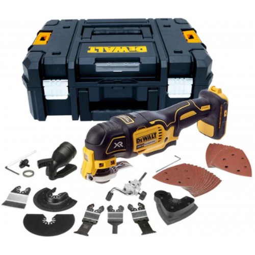VÝPRODEJ DeWALT DCS355NT Aku oscilační bruska (18V/bez aku a nabíječky) kufr Tstak CHYBÍ VLOŽKA KUFRU!!