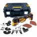 VÝPRODEJ DeWALT DCS355NT Aku oscilační bruska (18V/bez aku a nabíječky) kufr Tstak CHYBÍ VLOŽKA KUFRU!!