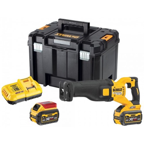 DeWALT DCS389T2 Aku mečová pila XR Flexvolt (54V/2x6,0Ah) Tstak box