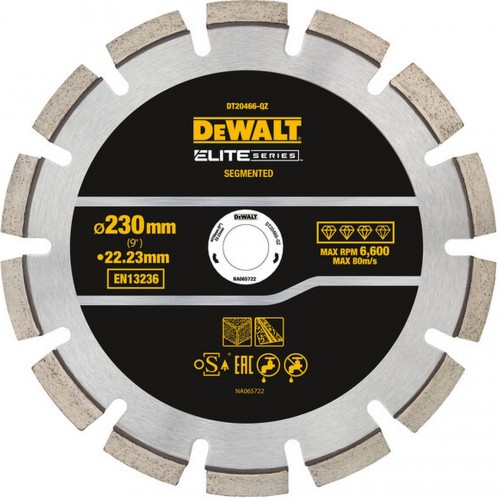 DeWALT DT20466 Segmentový diamantový kotouč 230×22,23mm pro řezání betonu