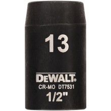 DeWALT DT7531 Nástrčná hlavice EXTREME IMPACT 1/2“ krátká, 13 mm