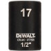 DeWALT DT7535 Nástrčná hlavice EXTREME IMPACT 1/2“ krátká, 17 mm
