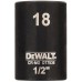 DeWALT DT7536 Extreme Impact Nástrčná hlavice 1/2“ krátká, 18 mm