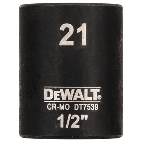 DeWALT DT7539 Nástrčná hlavice EXTREME IMPACT 1/2“ krátká, 21 mm DeWALT DT7539 Nástrčná hlavice EXTREME IMPACT 1/2“ krátká, 21 mm