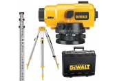 DeWALT DW096PK Nivelační optický přístroj 26x - sada, tyč, stativ, kufr