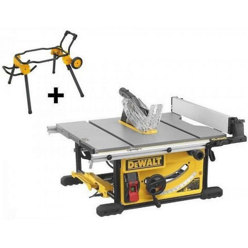 DeWALT DWE7492S – Stolová pila s mobilním stojanem pro přesné řezání