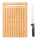 Fiskars Functional Form Bambusové prkénko 36 x 29,7 cm pro krájení chleba a nůž na krájení chleba 1057551
