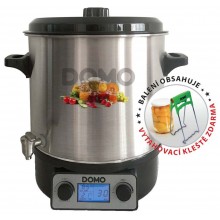 DOMO Zavařovací hrnec nerez s LCD, nerez kohout, 27l, 2000W DO42326PC