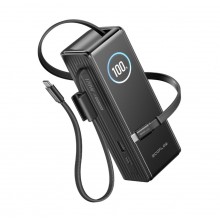 EcoFlow RAPID Power Banka (25000mAh,170W) 2x100W vestavěný USB-C kabel - černá 1ECORAP2500