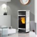 EDILKAMIN FUJI teplovodní kamna na pelety, 18kW, bílá 755510