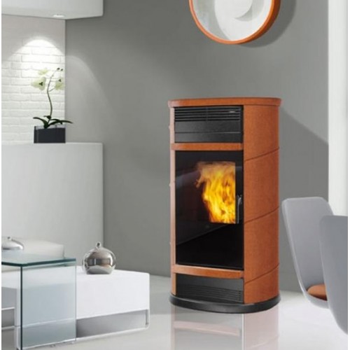 EDILKAMIN FUJI teplovodní kamna na pelety, 18kW, kůže 755530