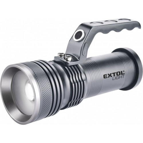 EXTOL LIGHT svítilna 300lm, zoom, celokovová, 5W LED 43150