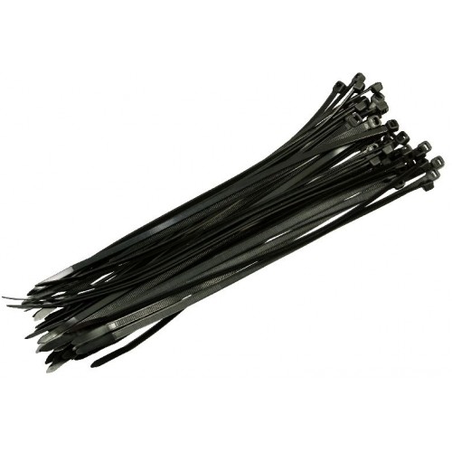 EXTOL CRAFT stahovací pásky černé, 150x2,5mm, 50ks 95951