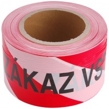 EXTOL CRAFT páska výstražná červeno-bílá, ZÁKAZ VSTUPU, 75mm x 250m 9568