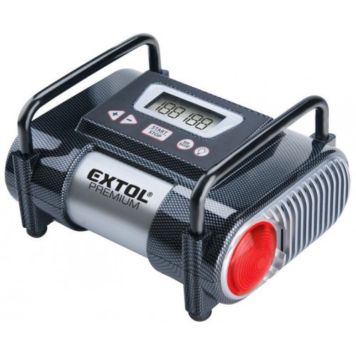 EXTOL PREMIUM CC 140 kompresor do auta 12V, automatický s LCD a světlem 8864006