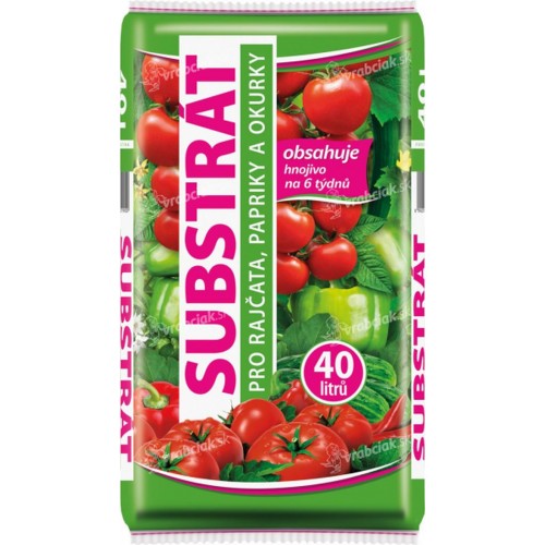 Substrát pro rajčata, papriky, okurky, 40 l