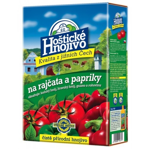 Hoštické hnojivo na rajčata a papriky 1kg, čistě přírodní 1204014