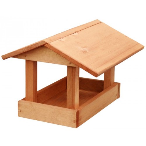 KRMÍTKO Krmítko dřevěné č. 19, 24x30x20 cm, hnědé