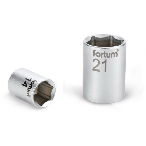 FORTUM hlavice nástrčná, 1/2", 14mm, L 38mm, 61CrV5 4700414