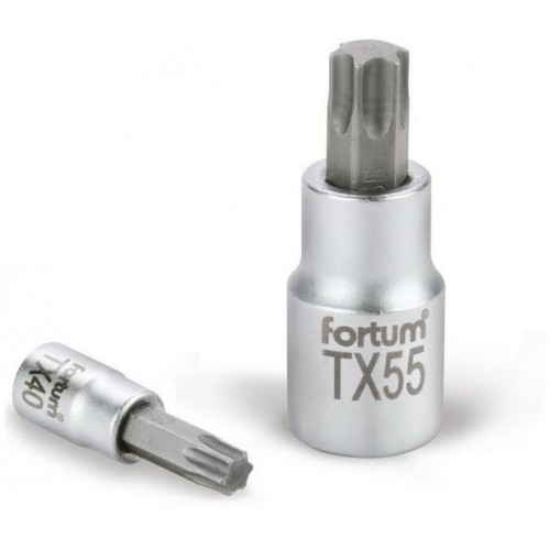 FORTUM hlavice zástrčná TORX, 1/4", TX 10, L 37mm 4701720