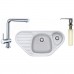 FRANKE SET G124 (dřez COG 651 E bílý+baterie Samoa+dávkovač FD 300) 114.0440.284