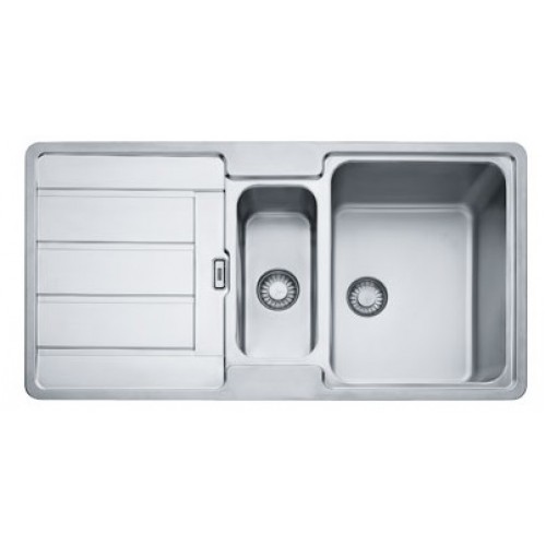 VÝPRODEJ Franke Hydros HDX 654 R, 965x510 mm, nerezový dřez 101.0320.862 VYVRTANÝ OTVOR, OHNUTÝ ROH!!