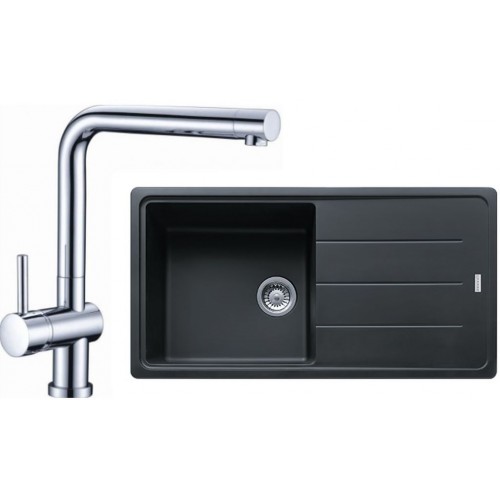Franke SET G135 granitový dřez BFG 611 grafit + baterie Samoa chrom