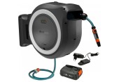 Gardena PowerRoll XL Nástěnný box na hadici – set 35m (1x2,5Ah/18V) bílá, 18642-20
