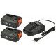 GARDENA Startovací sada P4A 2 x PBA 18V/45 + AL 1830 CV (2x2,5 Ah/18V) 14907-20