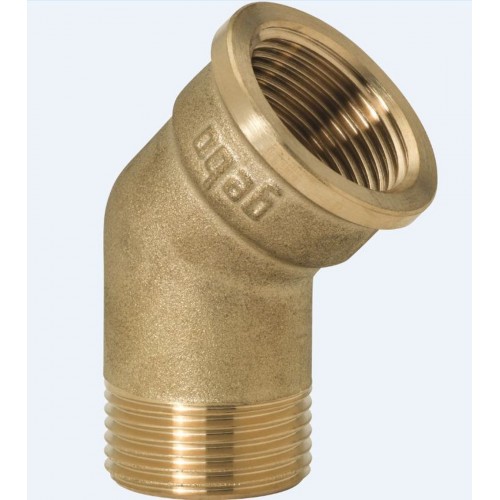 GEBO koleno 45° 3/4" M x F mosaz 121-5BR