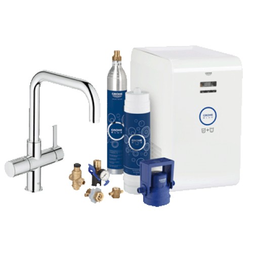 GROHE Blue - Páková dřezová baterie s filtrem a chladicím zařízením, chrom 31324001 GROHE Blue - Páková dřezová baterie s filtrem a chladicím zařízením, chrom 31324001