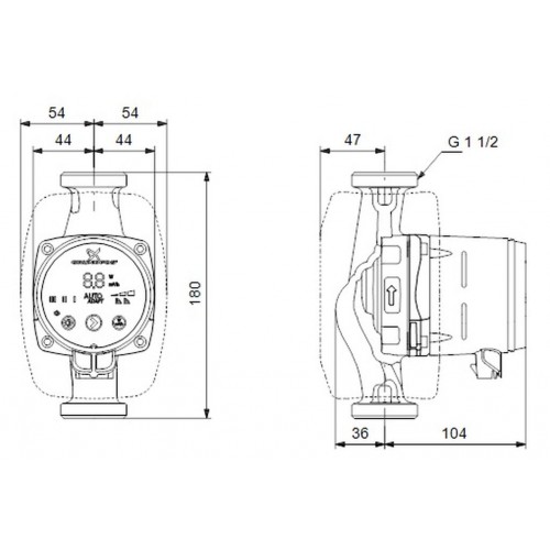 VÝPRODEJ Grundfos ALPHA2 25-60 180 mm 1x230V oběhové čerpadlo 99411175 ROZBALENO!!