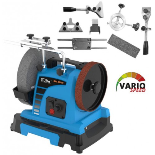 GÜDE GNS 250 VS Stolní kombinovaná bruska, 8dílná sada 55227