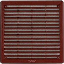 HACO větrací mřížka se síťovinou - krytka VM 250x250 KH plast, hnědá 0304