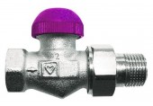 HERZ TS-99-FV-Termostatický ventil přímý 1/2", M 28 x 1,5 fialová krytka 1752367